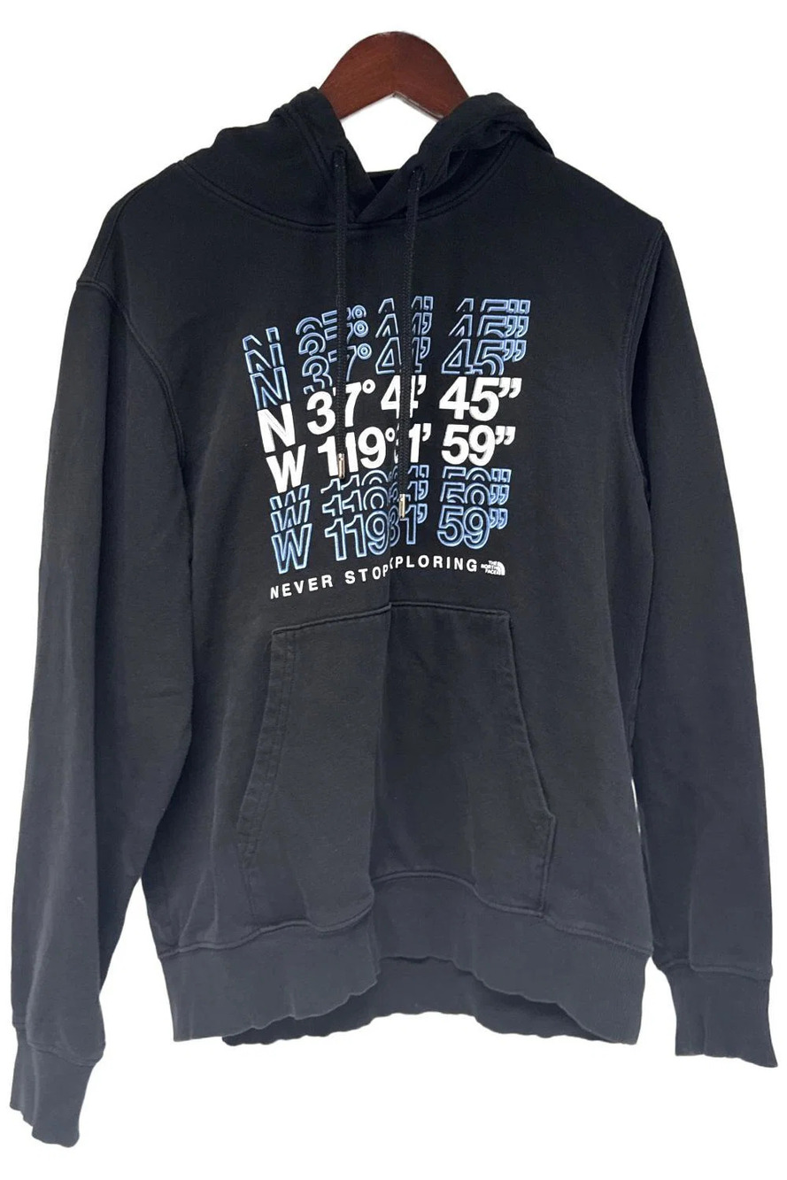 The North Face Men's Brand Proud Pullover Hoodie Black Coordinates